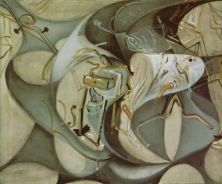 bed and two bedside tables ferociously attacking a cello(2) 1983.jpg